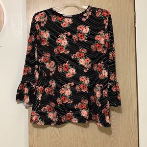 KLASSY GIRL Floral Layering Top